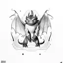 How to Train your Dragon tattoo design idea