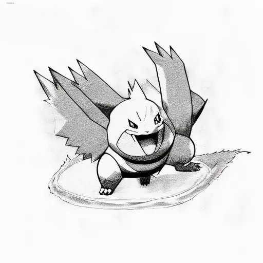 pokemon digimon and naruto  tattoo design idea