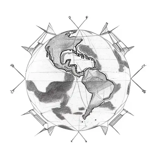 the farnese atlas, but instead of the world there's a Poke ball on his back  tattoo design idea