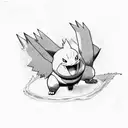 pokemon digimon and naruto  tattoo design idea
