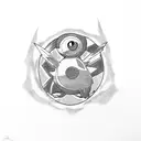 pokemon digimon and naruto  tattoo design idea