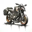 KTM superduke 1290 R Giger Alien tattoo design idea