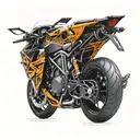 KTM superduke 1290 R Giger Alien tattoo design idea