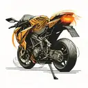KTM superduke 1290 R Giger Alien tattoo design idea
