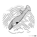 orca minimal tattoo design idea