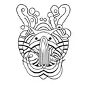 orca minimal tattoo design idea