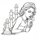 madonna singer queen chess pieces tattoo design idea