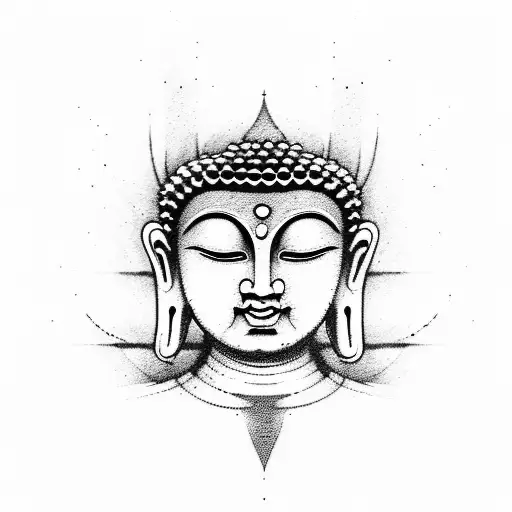 I want something which defines peace as Buddha and danger tattoo design idea