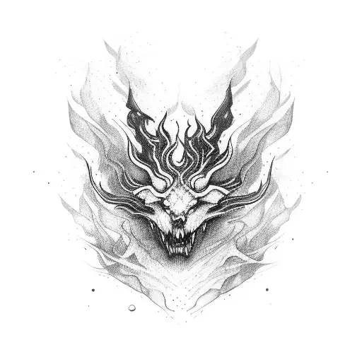 I want something which defines  danger and fire tattoo design idea