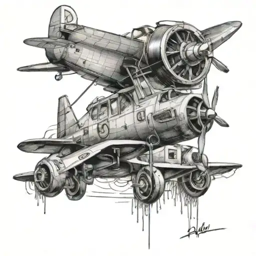 aircraft mechanic tattoo design idea