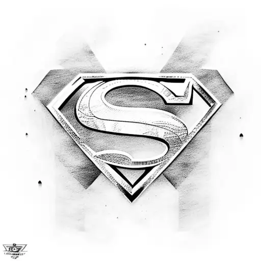 Superman logo tattoo design idea