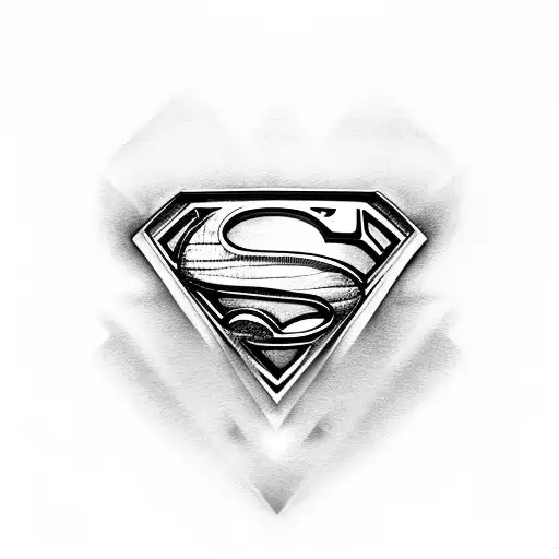 Sale- Superman Logo Black Hooded Sweatshirt