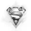Superman logo tattoo design idea