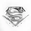 Superman logo tattoo design idea