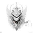 Knights with dragons  tattoo design idea