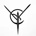 Trident tattoo design idea