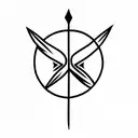 Trident tattoo design idea