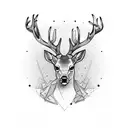 stag tattoo design idea