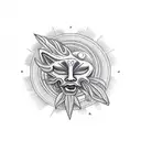 argentina sun tattoo design idea