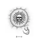 argentina sun tattoo design idea