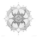 eldritch magic circle tattoo design idea