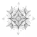 eldritch magic circle tattoo design idea