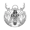 maliketh from elden ring tattoo design idea