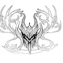 maliketh from elden ring tattoo design idea
