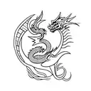 Mini Dragon tattoo design idea