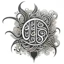 arabic calligraphy tattoo design idea