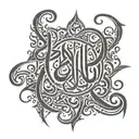 arabic calligraphy tattoo design idea