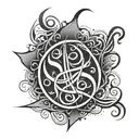 arabic calligraphy tattoo design idea