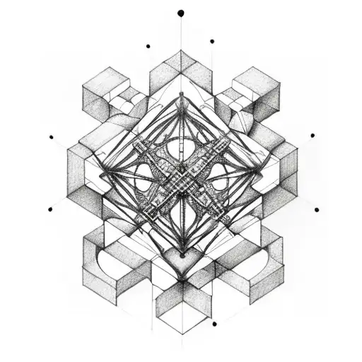Metatron's Cube tattoo design idea