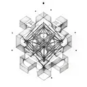 Metatron's Cube tattoo design idea
