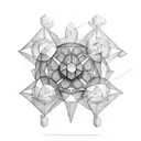 Metatron's Cube tattoo design idea