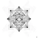 Metatron's Cube tattoo design idea