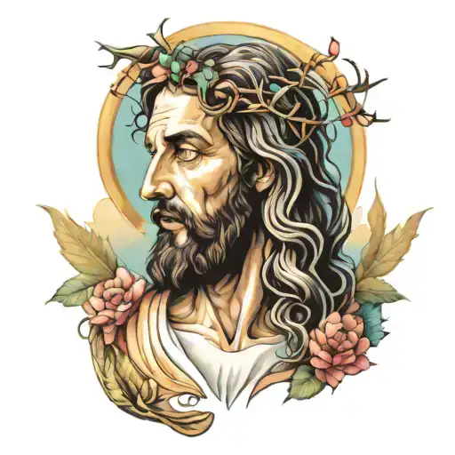 Jesus  tattoo design idea