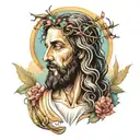 Jesus  tattoo design idea