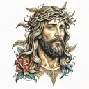 Jesus  tattoo design idea