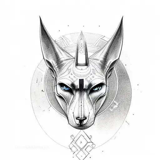 Anubis tattoo and t-shirt design. God of war, Golden Mask of the Pharaoh,  symbol of next world, kingdom of dead Stock Vector | Adobe Stock