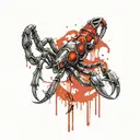 scorpion skull tattoo design idea