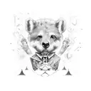 teddy chef tatoo on hands tattoo design idea