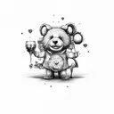 teddy chef tatoo on hands tattoo design idea