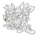 90s cartoon characters tattoo design idea