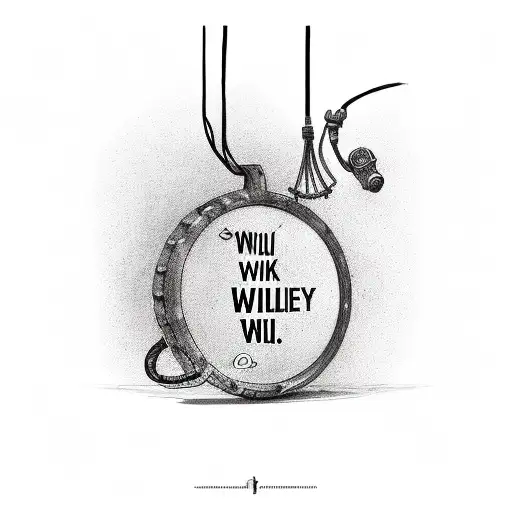 Motivation qoute ' be willing to work alone because many who started with ypu wont finish with you' on a scroll tattoo design idea