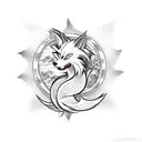 okami ninetails fox tattoo design idea