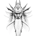 Gandalf's staff tattoo design idea