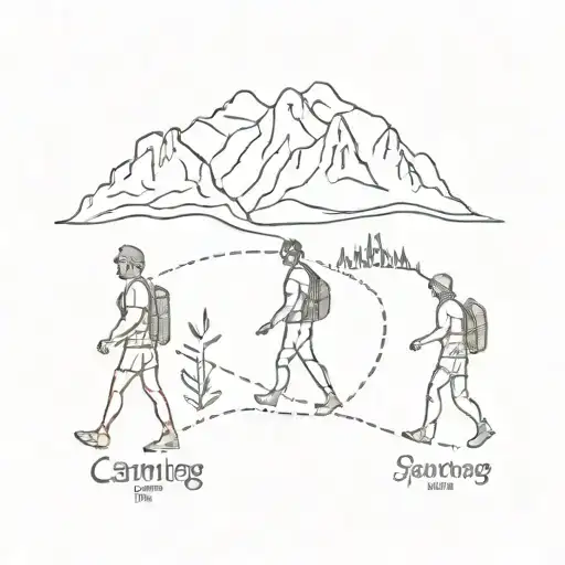 Camino de Santiago philosophy human evolution tattoo design idea