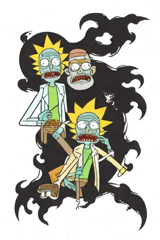Rick & Morty tattoo design idea