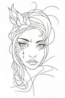 Emo tattoo design idea